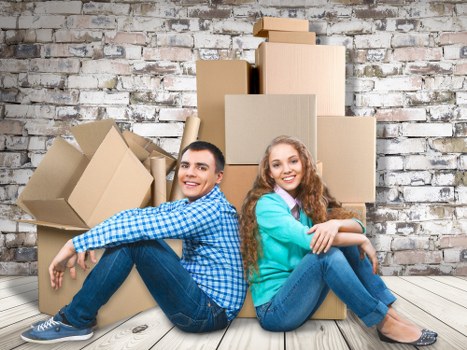 Commercial relocation team working in a Barking office move