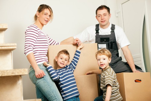 Storage units and organized boxes representing Barking storage services