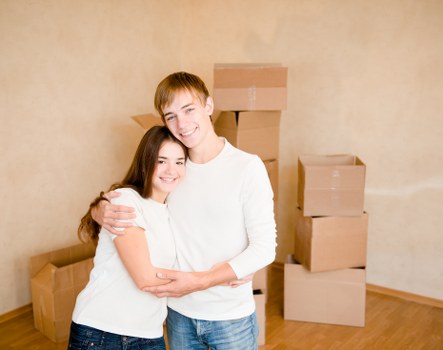Careful furniture wrapping during a Barking flat relocation